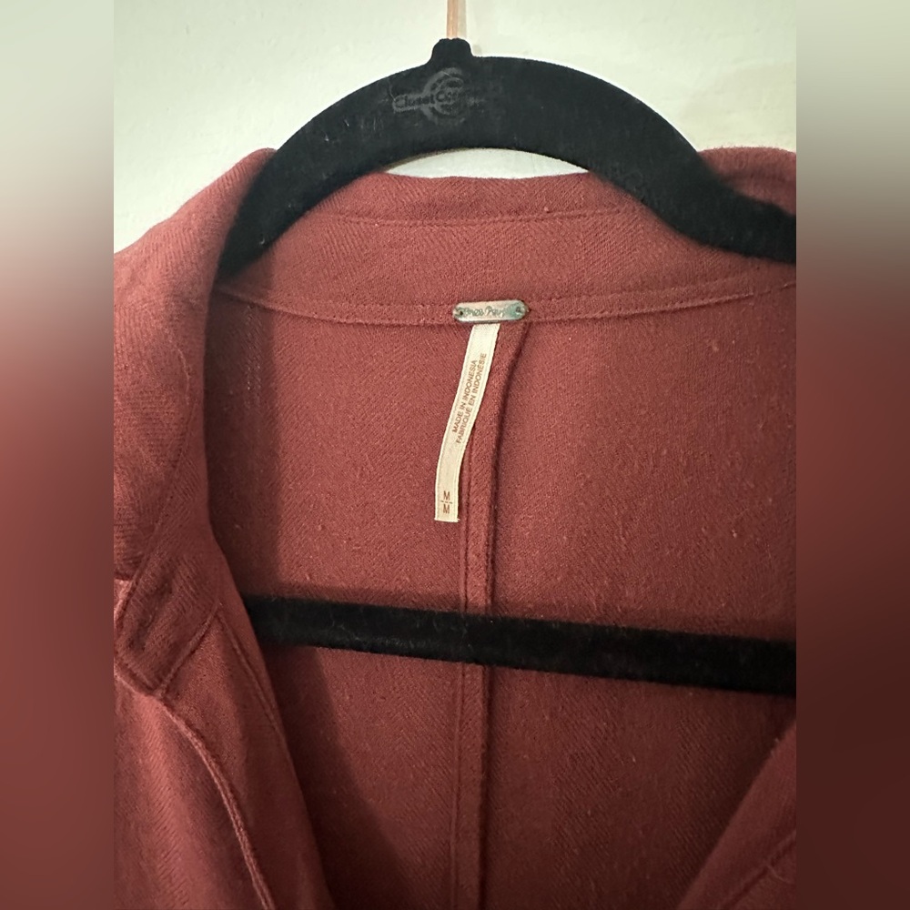 'True Affection' Herringbone Button Front Shirt - image 4